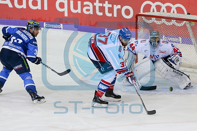 ERC Ingolstadt - Adler Mannheim, Eishockey, DEL, Deutsche Eishockey Liga, DEL, Playoffs, Viertelfinale, Spiel 1, 14.03.2018