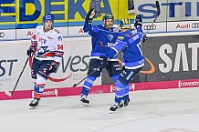 ERC Ingolstadt - Adler Mannheim, Eishockey, DEL, Deutsche Eishockey Liga, Playoffs, Viertelfinale, Spiel 3, 18.03.2018