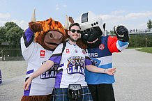 Vor dem Spiel ERC Ingolstadt gegen Braehead Clan - Champions Hockey League (CHL) fand im Klenzepark ein bayerisch-schottisches Fanfest statt