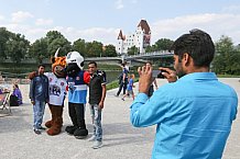 Vor dem Spiel ERC Ingolstadt gegen Braehead Clan - Champions Hockey League (CHL) fand im Klenzepark ein bayerisch-schottisches Fanfest statt